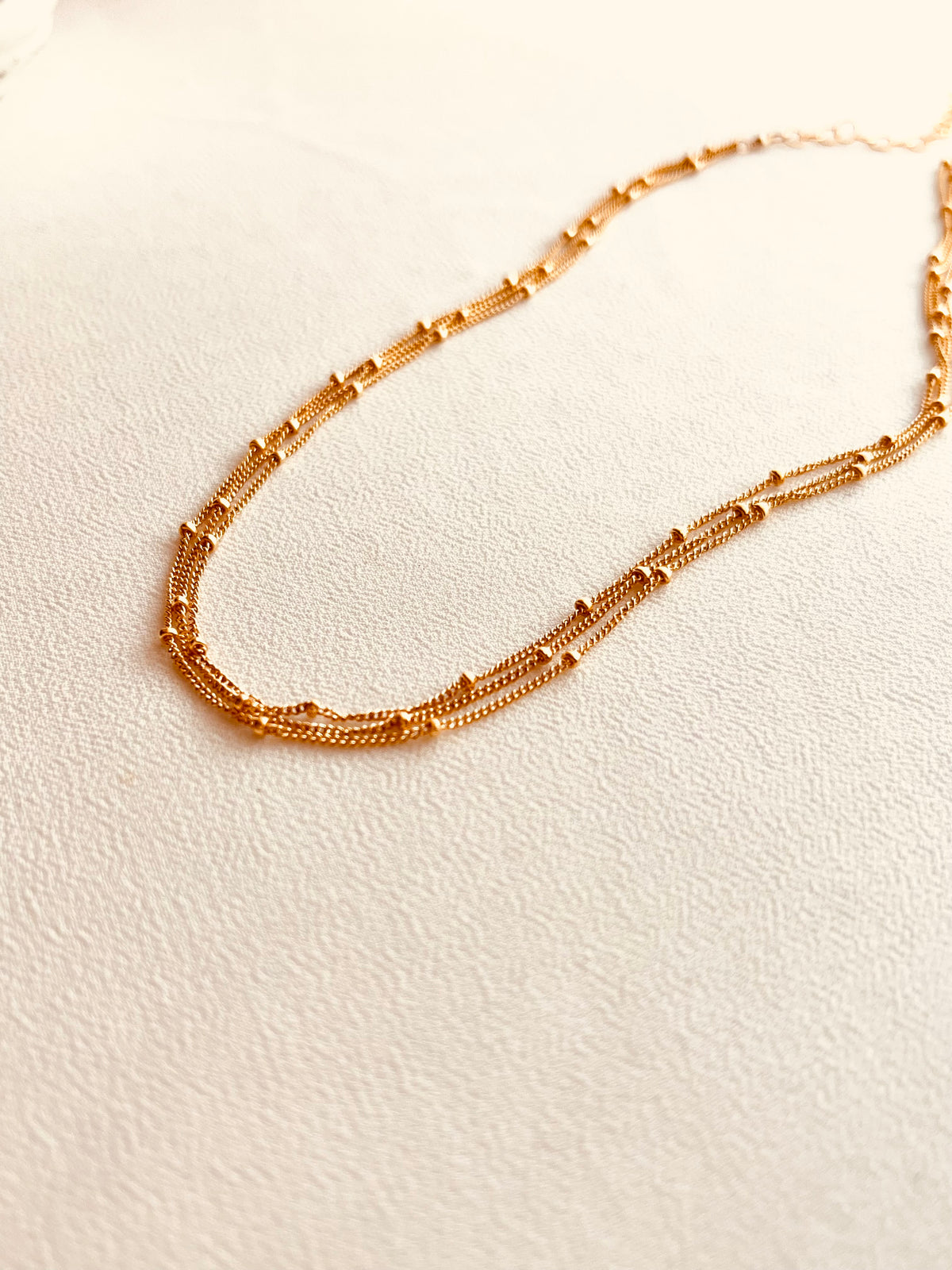 Satellite Chain Choker Necklace – Dainty Layered Choker for Women