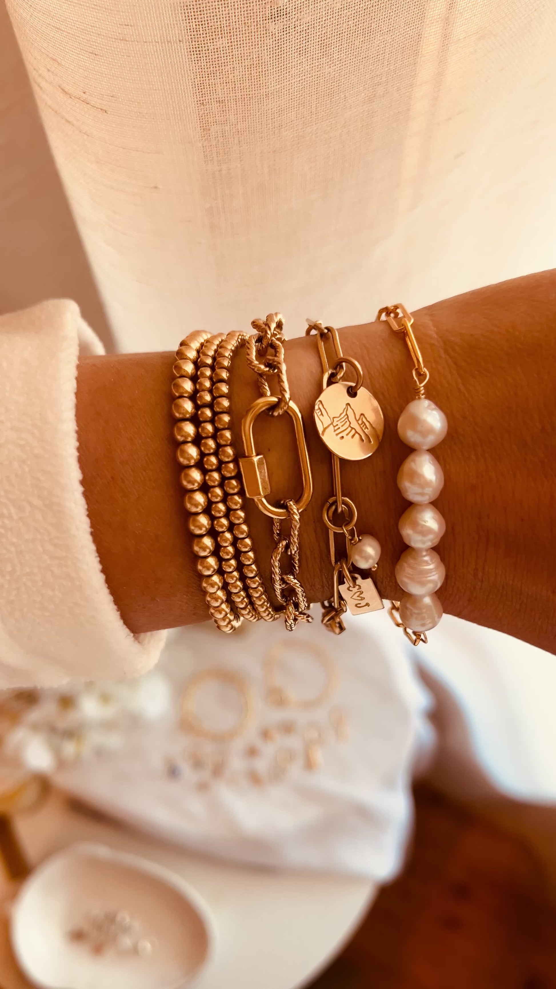 Pearl & Paperclip bracelet Pearl & Paperclip bracelet