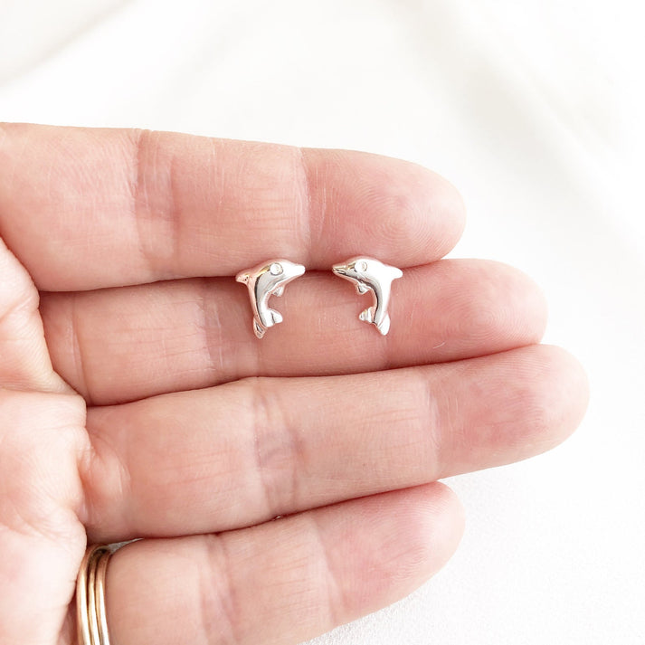 Dolphin Stud Earrings