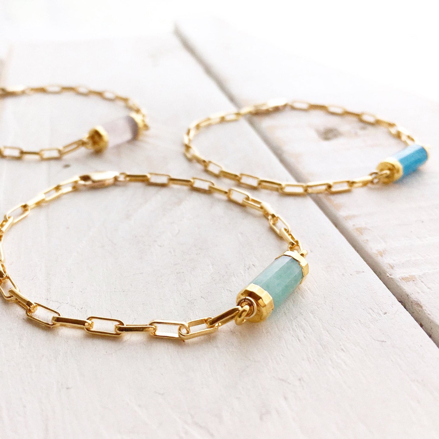 Gold Gem Bracelet, Gold Gemstone Bracelet, Gemstone Bracelet, Gemstone Bar Bracelet, Delicate Bar Gem Bracelet, Mother’s Day Gifts