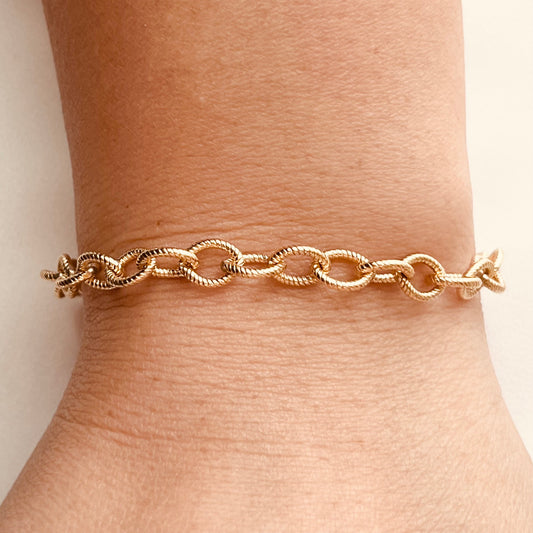 Gold Chain Bracelet, Everyday Chain Bracelet, Chain Bracelet, Minimalist Bracelet, Stacking Bracelet, Mothers Gift, Birthday Gift, valentines gift 