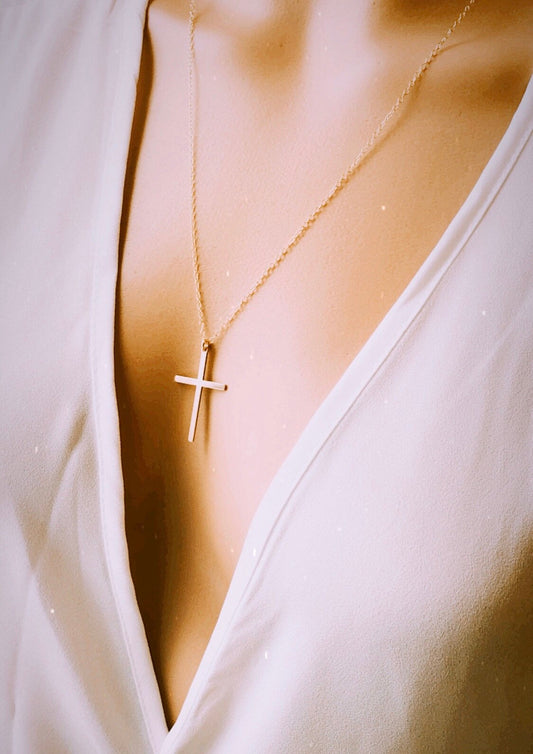 14K Gold Cross Necklace, Cross Necklace, Religious Jewelry, Religious Gift, Simple Cross Necklace, Long Layering Necklace, Gift For Her, 14K Gold Cross Necklace, Cross Necklace, Religious Jewelry, Religious Gift, Simple Cross Necklace, Long Layering Necklace, Gift For Her, Birthday Present, Gift for Mother, gifts, Christmas Gift, thanksgiving gifts, gifts, large cross, cross jewelry, dainty jewelry, minimum jewelry , Christmas gifts, thanksgiving gifts, holidays gifts 
