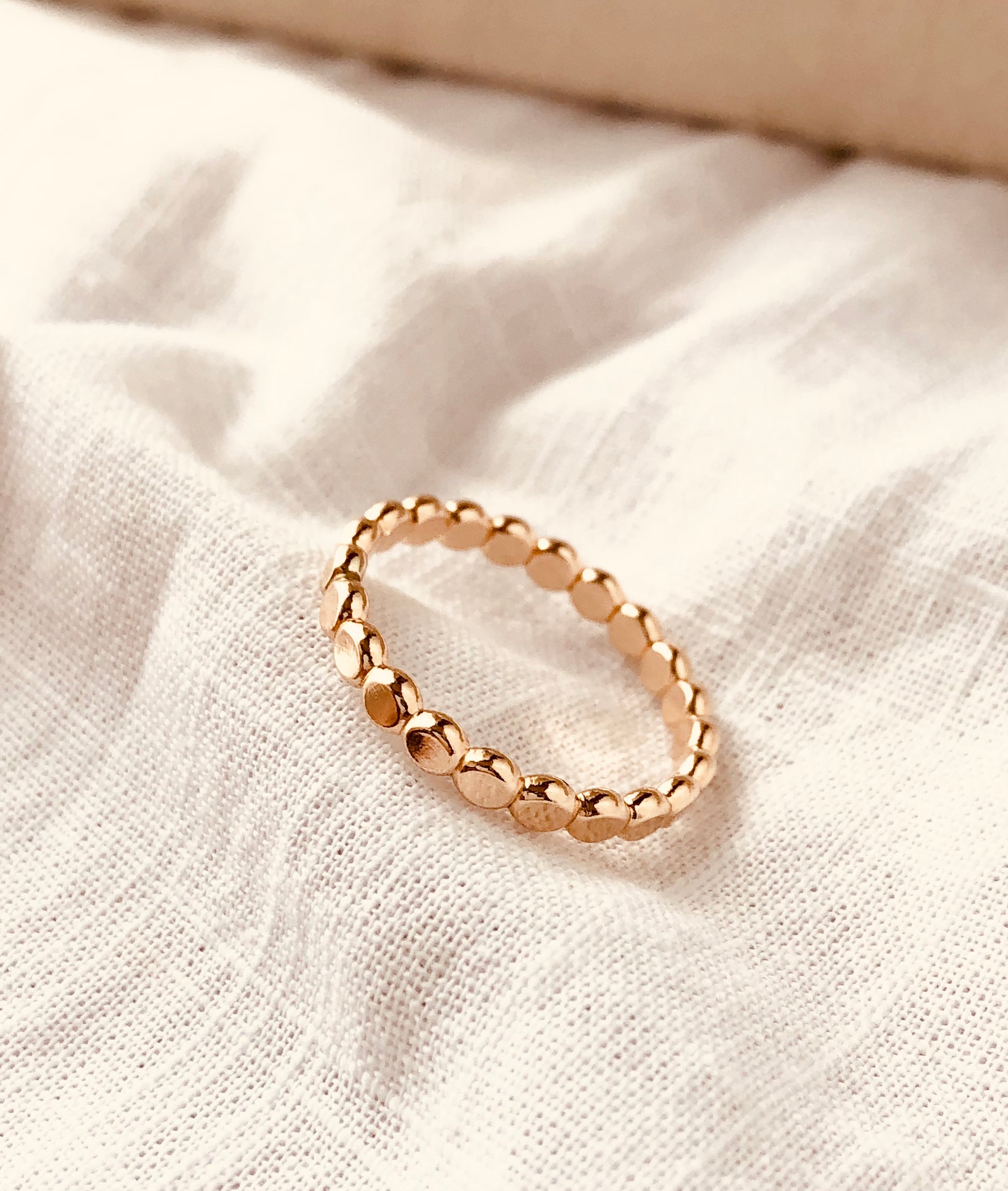 Gold Dot Stacking Ring, Gold Dot Ring,  Gold Beaded Band,  Dainty Ring, Stacking Ring,  Statement Ring,  Confetti Ring, Ball Stacking Rings, Poppy Ring, 2.5mm gold dot ring
