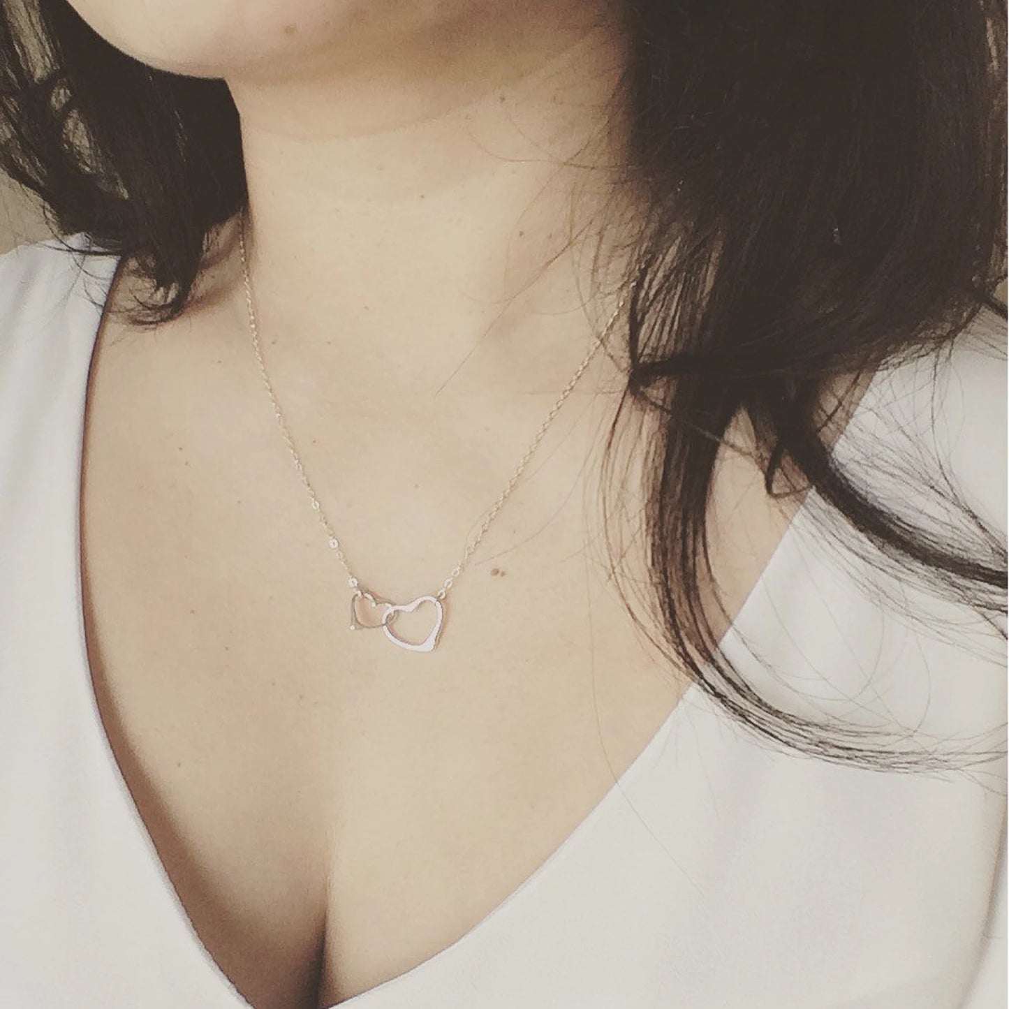 Double Heart Necklace