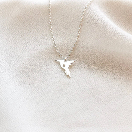 Sterling Silver Hummingbird Necklace, Dainty Bird Necklace, Hummingbird Necklace, Everyday Wear, Bird Necklace, Graduation Gift, Gift Ideas, Mothers Gift , Hummingbird jewelry, gift for Mother, gift ideas, holidays gifts, gift for her 