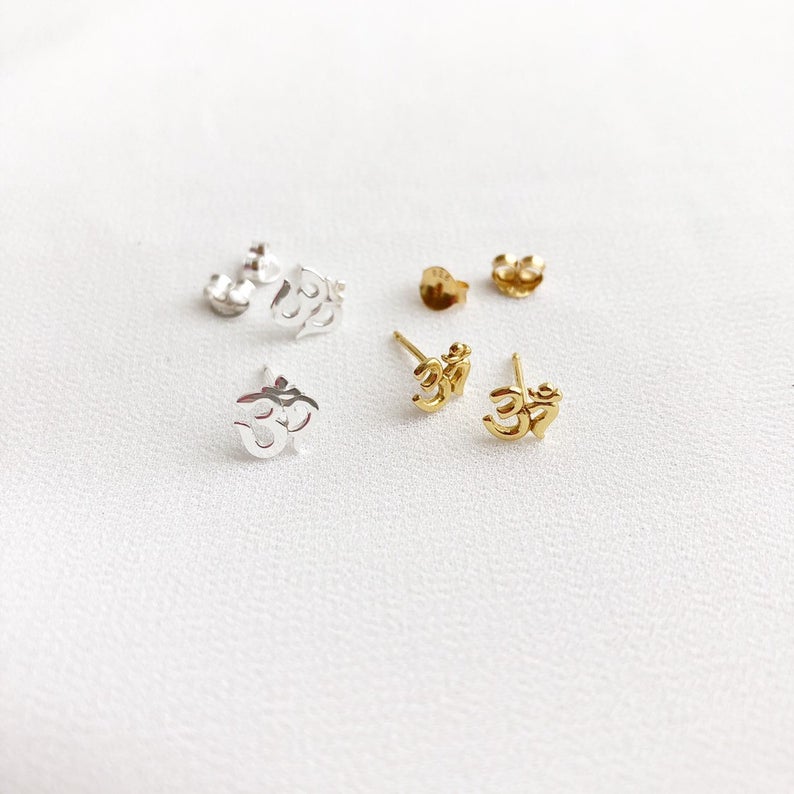 Om Stud Earrings