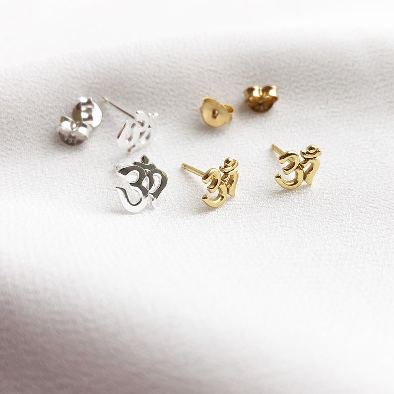 Om Stud Earrings