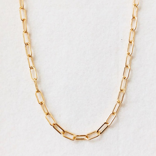 Paperclip Necklace, Link Choker Necklace, Link Necklace, Gold Link Choker, Choker Necklace, Link Chain Necklace, Everyday Jewelry, minimalist jewelry, dainty jewelry, Mother’s Day gifts 