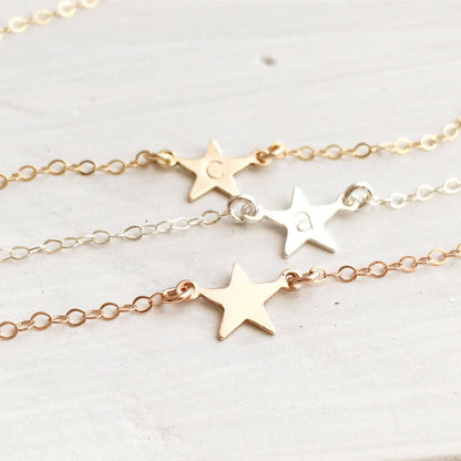 Star Necklace, Star choker, Delicate Jewelry, Mothers Gift, Coco Wagner Jewelry, Gift For Her, Gift Ideas, Birthday Gift, Mothers Gift, Christmas Gift Ideas, Mothers Day Gift Minimalist Jewelry, Everyday Jewelry, Simple and Dainty, Initial Necklace, Initial Jewelry