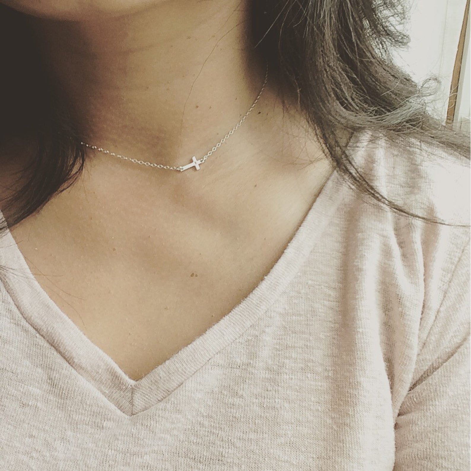 Cross Necklace, Cross Jewelry, Delicate Jewelry, Mothers Gift, Coco Wagner Jewelry, Gift For Her, Gift Ideas,  Birthday Gift, Mothers Gift, Christmas Gift Ideas, Mothers Day Gift  Minimalist Jewelry, Everyday Jewelry, Simple and Dainty