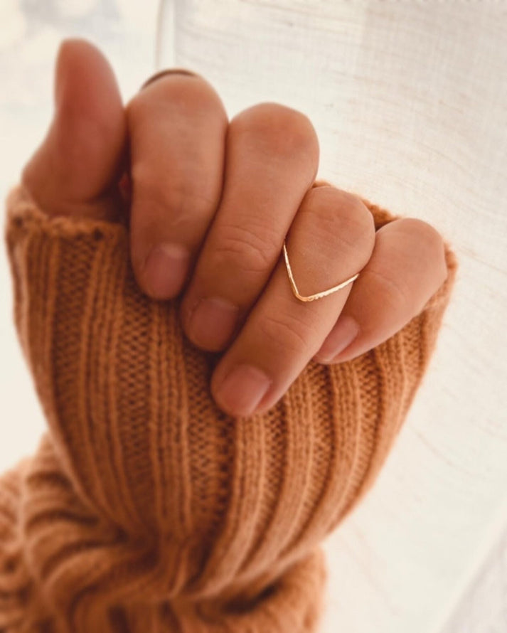 Valley Ring, Midi Rings, Pinky Finger Ring, Knuckle Ring, Simple Gold Filled Ring, Minimalist Ring, Stacking Ring, Stackable Ring