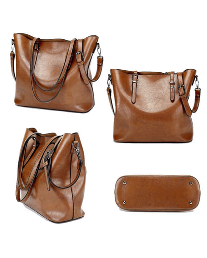Daily Work Tote Shoulder Bag Large Capacity,  Leather Laptop Bag for Women Shoulder Handbag Large Work Tote