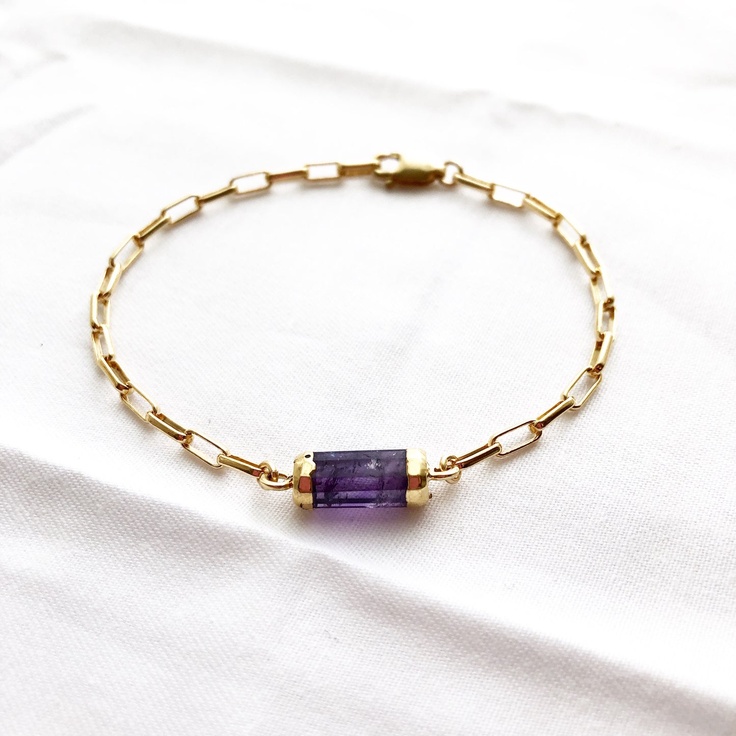 Gold Gem Bracelet, Gold Gemstone Bracelet, Gemstone Bracelet, Gemstone Bar Bracelet, Delicate Bar Gem Bracelet, Mother’s Day Gifts