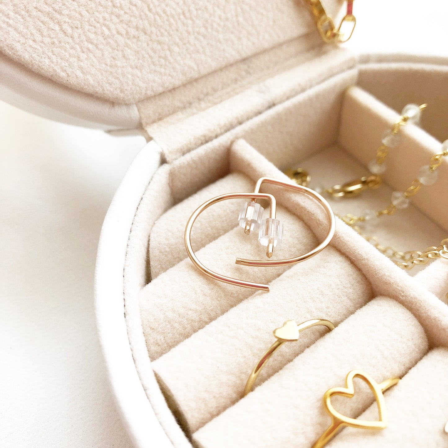 Semi Circle Stud Earrings - Small