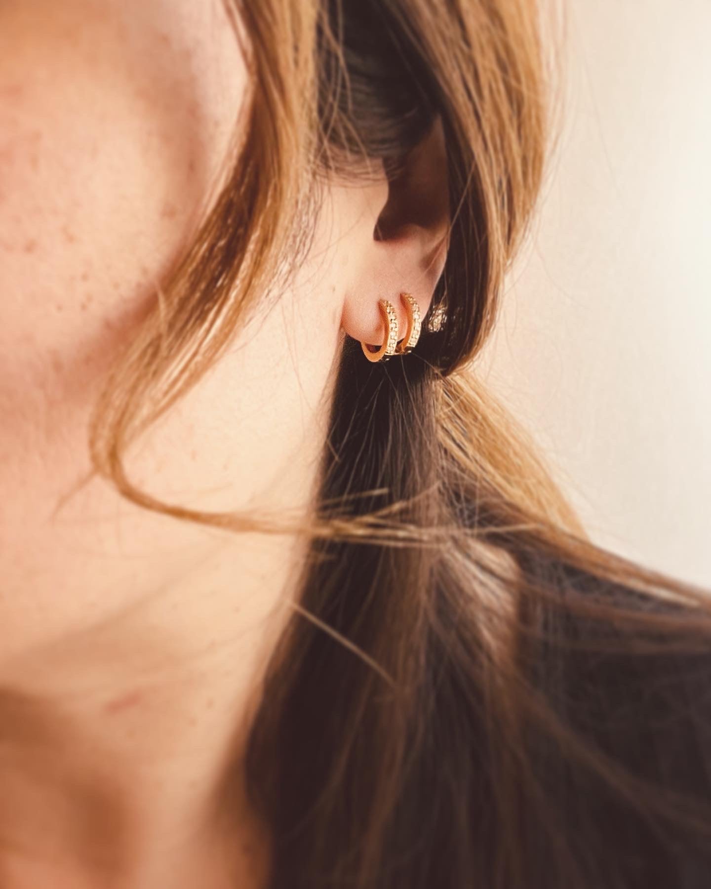 April Huggie Hoop Earrings