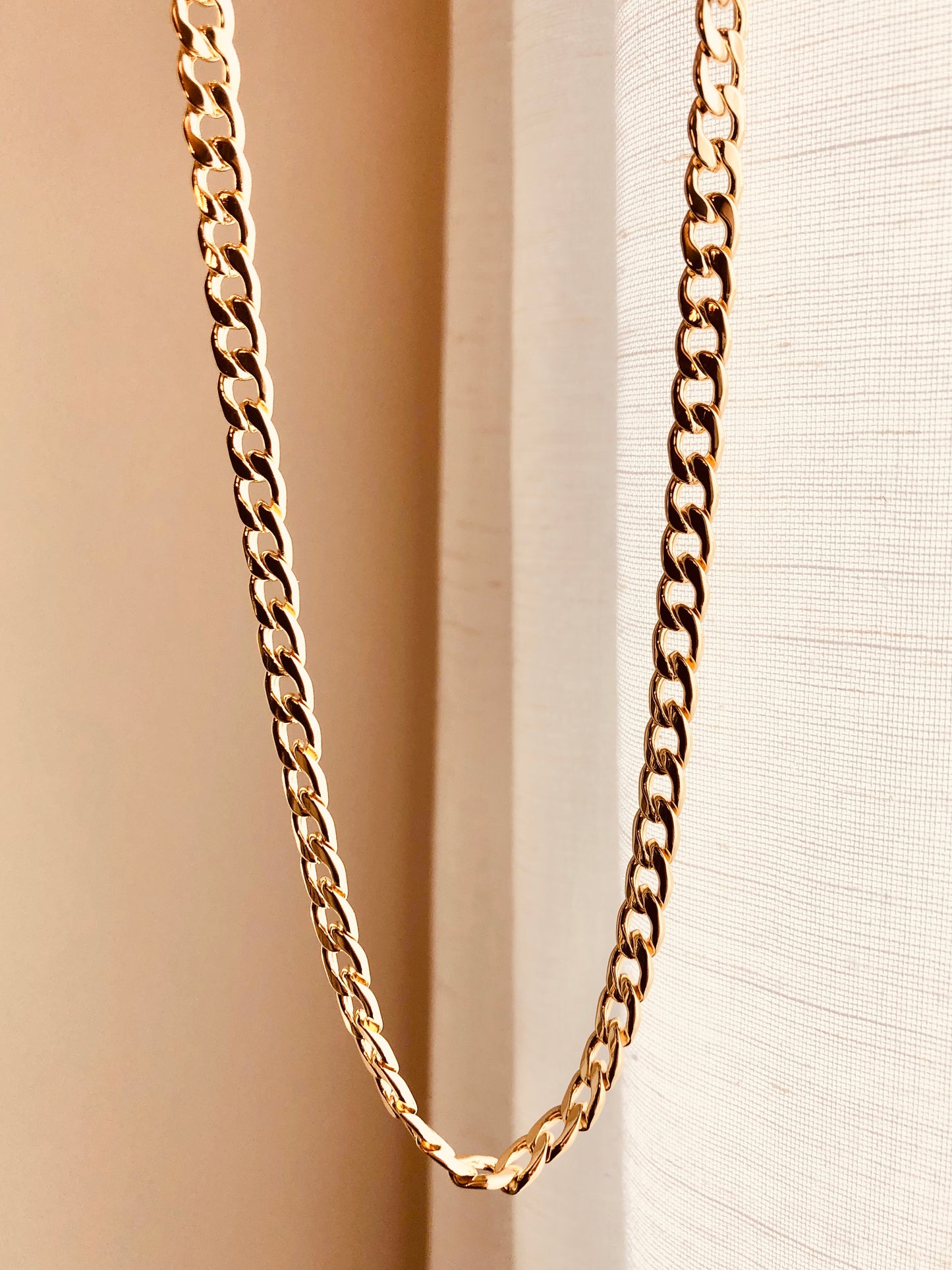 Cuban Chain Necklace, Cuban Chain, Cuban Gold Chain, Thick Necklace, Cuban Choker, Christmas Gift Idea, Birthday Gift, Curb Chain Necklace