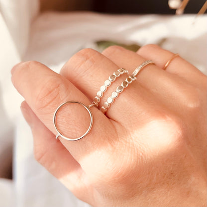 Circle Ring, Open Circle Ring, Stacking Ring, Thin Dainty Circle Ring, Mothers Gift, Gift For Her, Gift Ideas, Stacking ring, Dainty Ring