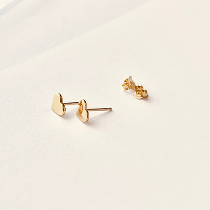 Heart Stud Earrings, Valentines Gift, Heart Studs, Little Heart Stud Earrings, Holiday Gift, Mothers Gift, Birthday Gift, Minimalist Jewelry, Everyday Jewelry, Simple and Dainty