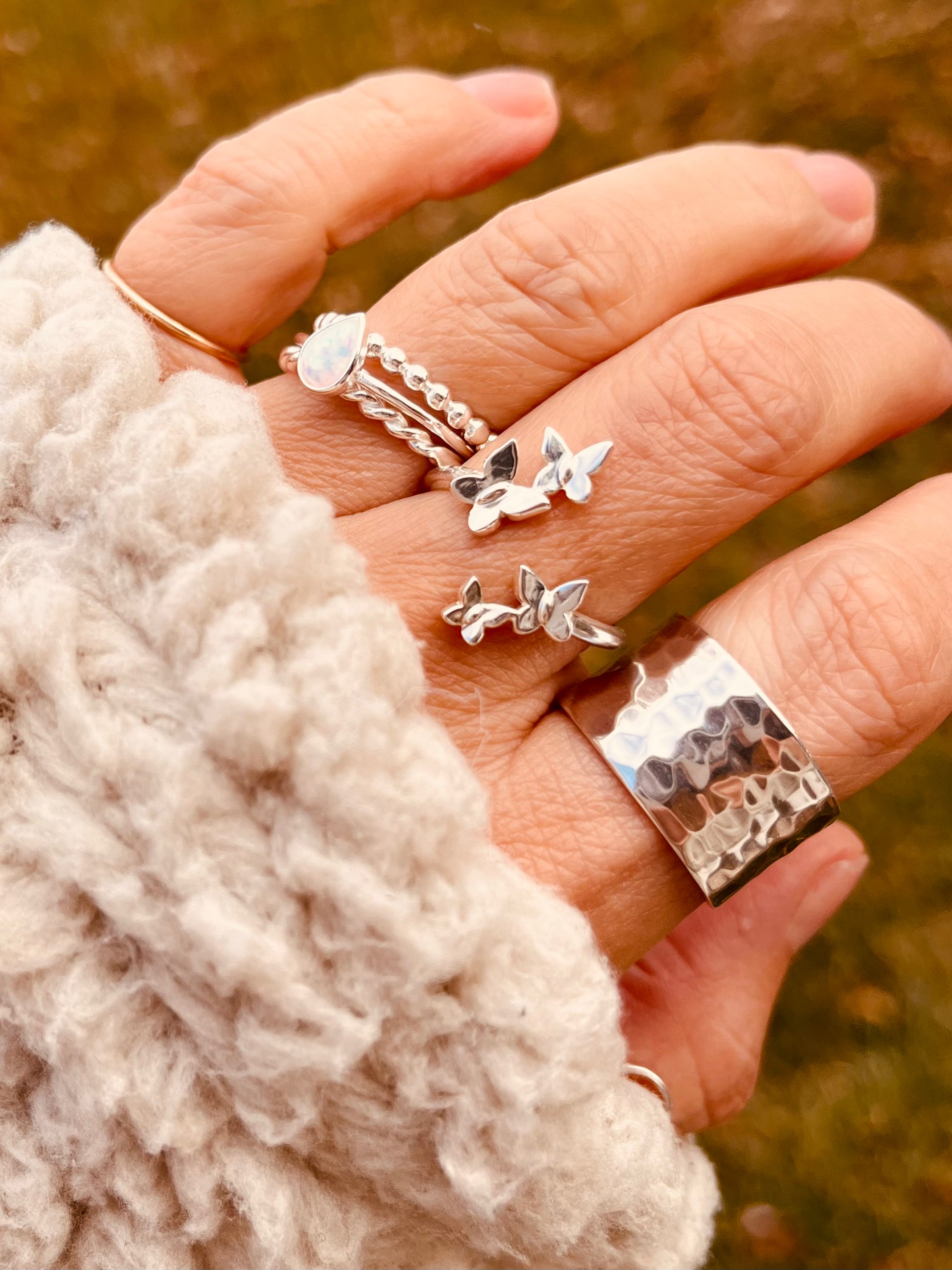 Butterfly ring his and hers deals