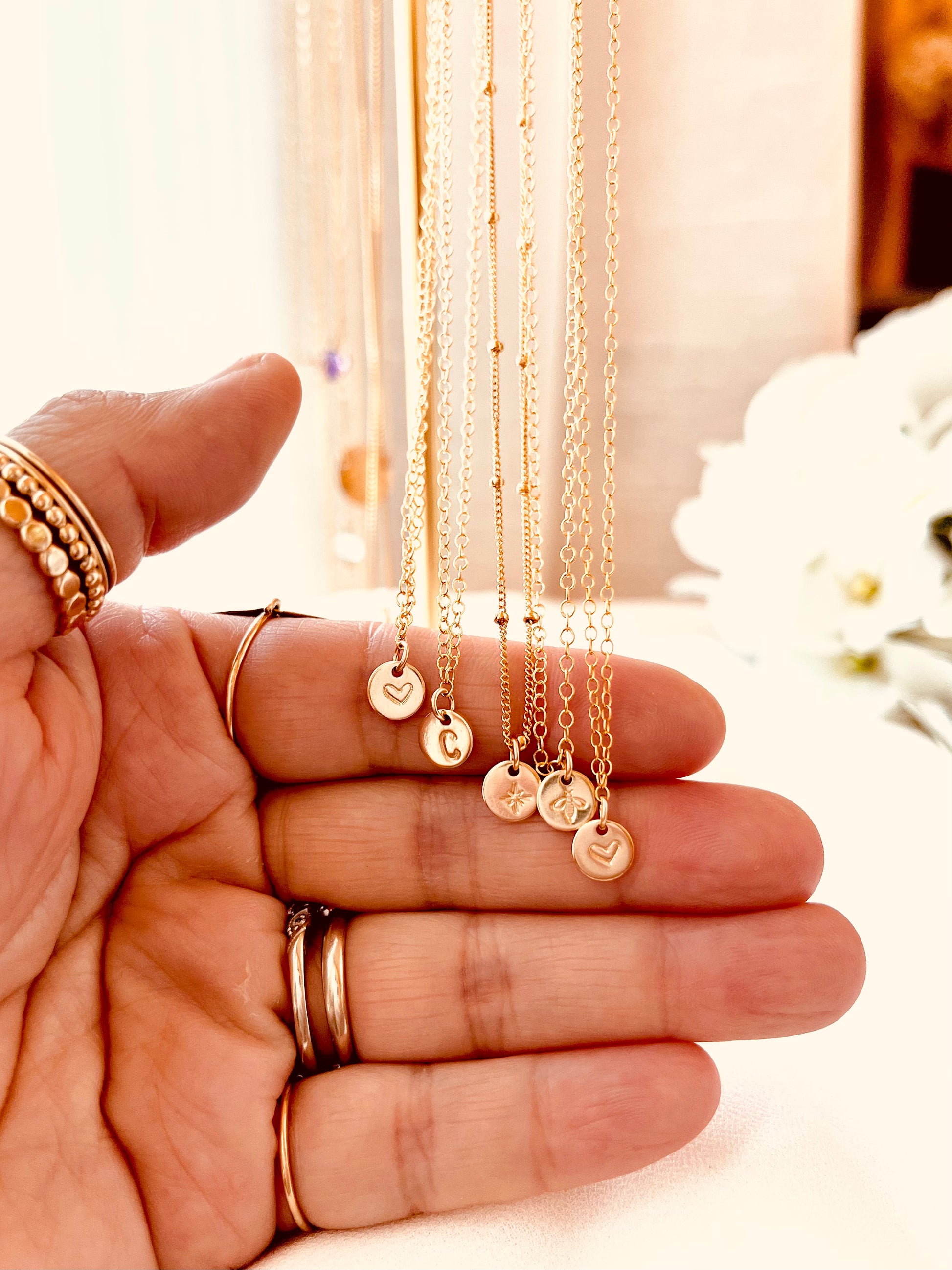 Initial necklace hot sale for her