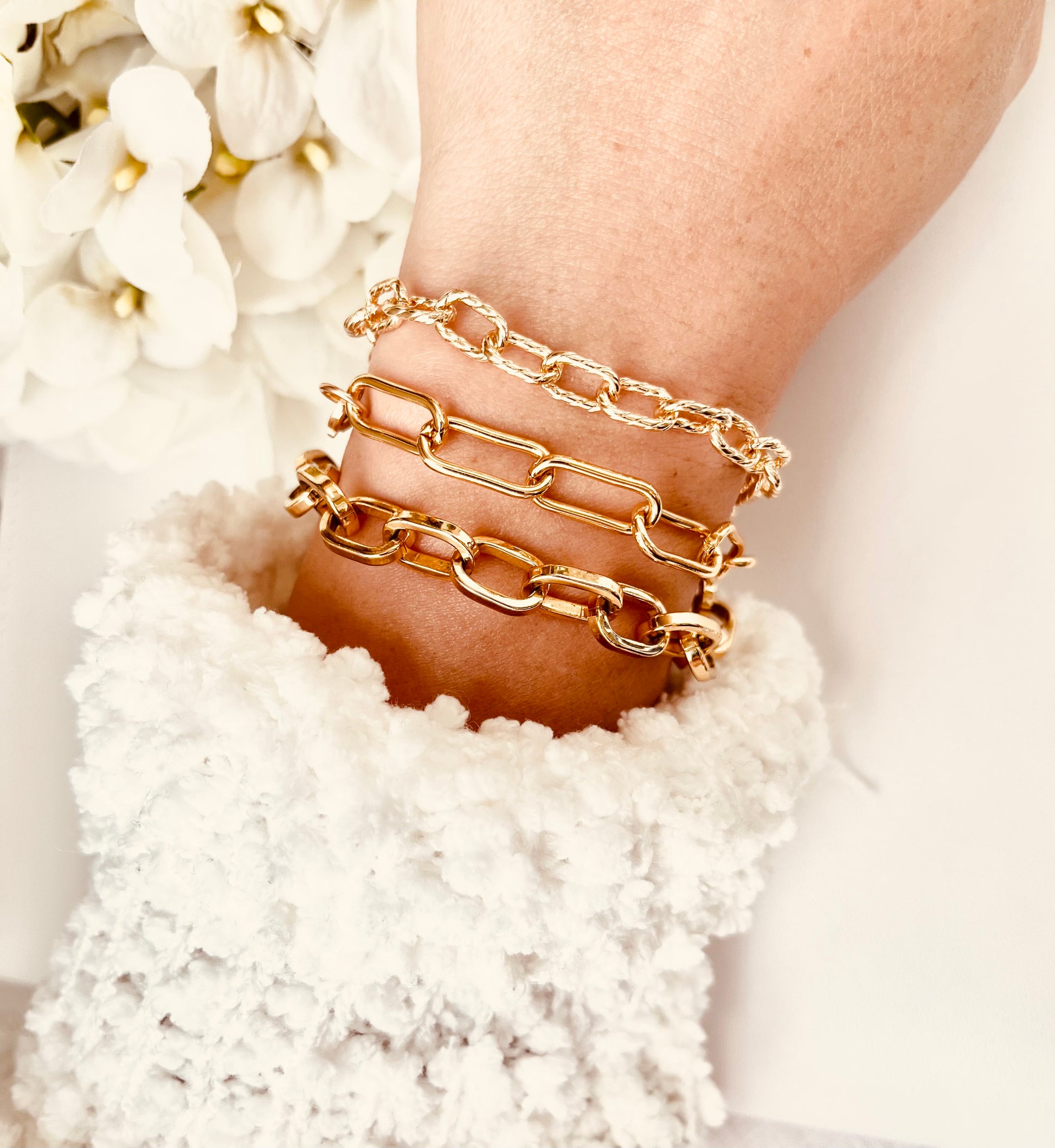 Chunky Chain Bracelet, Chunky Link Bracelet, Gold Thick Bracelet, Thick Link Bracelet, Layering Bracelet, Statement Bracelet, Gift Ideas