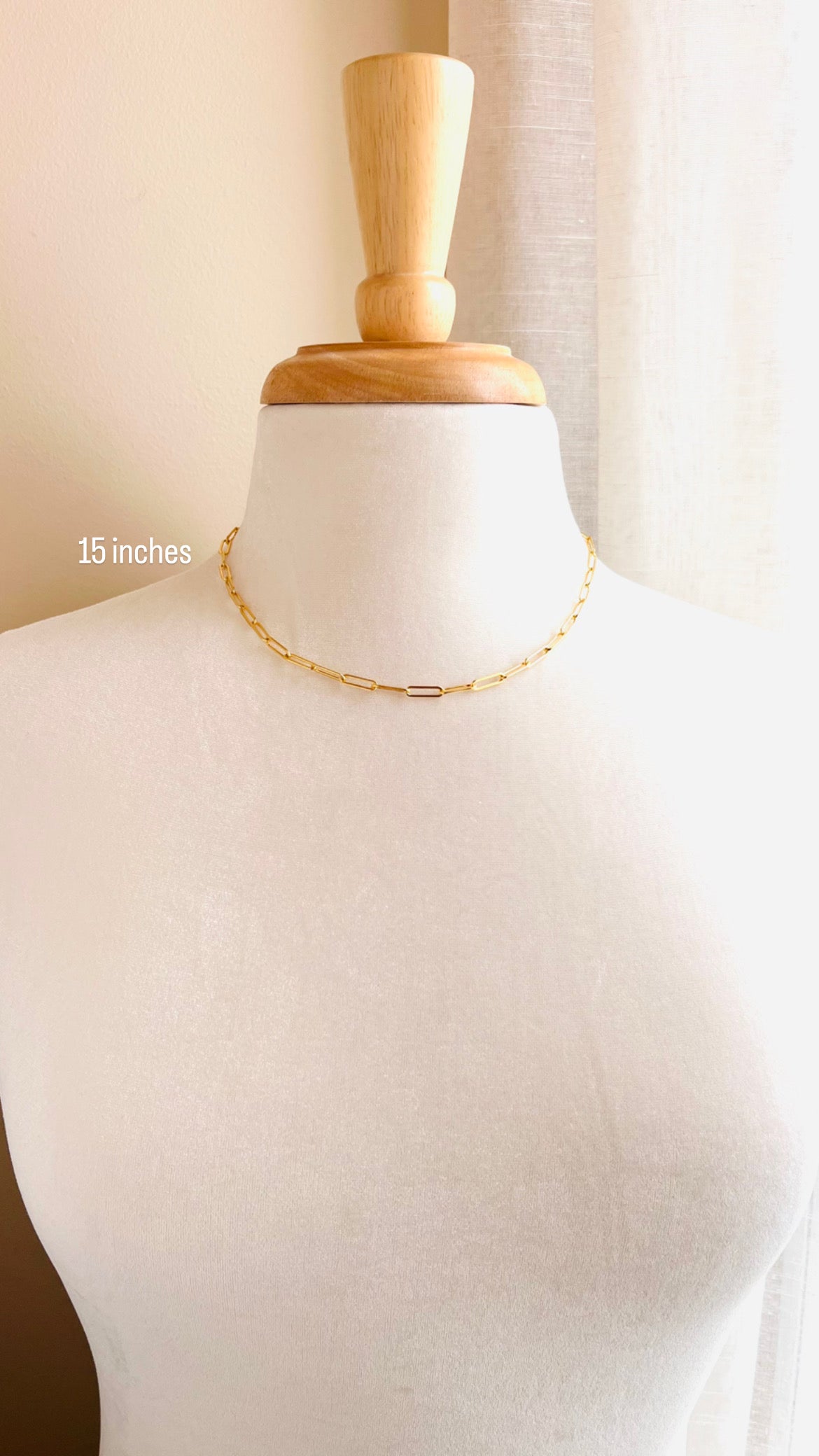 Chunky Paperclip Necklace, Chain Necklace, Minimalist Jewelry, Chain Link Necklace, Everyday Necklace, 14K Gold Filled Paperclip Chain