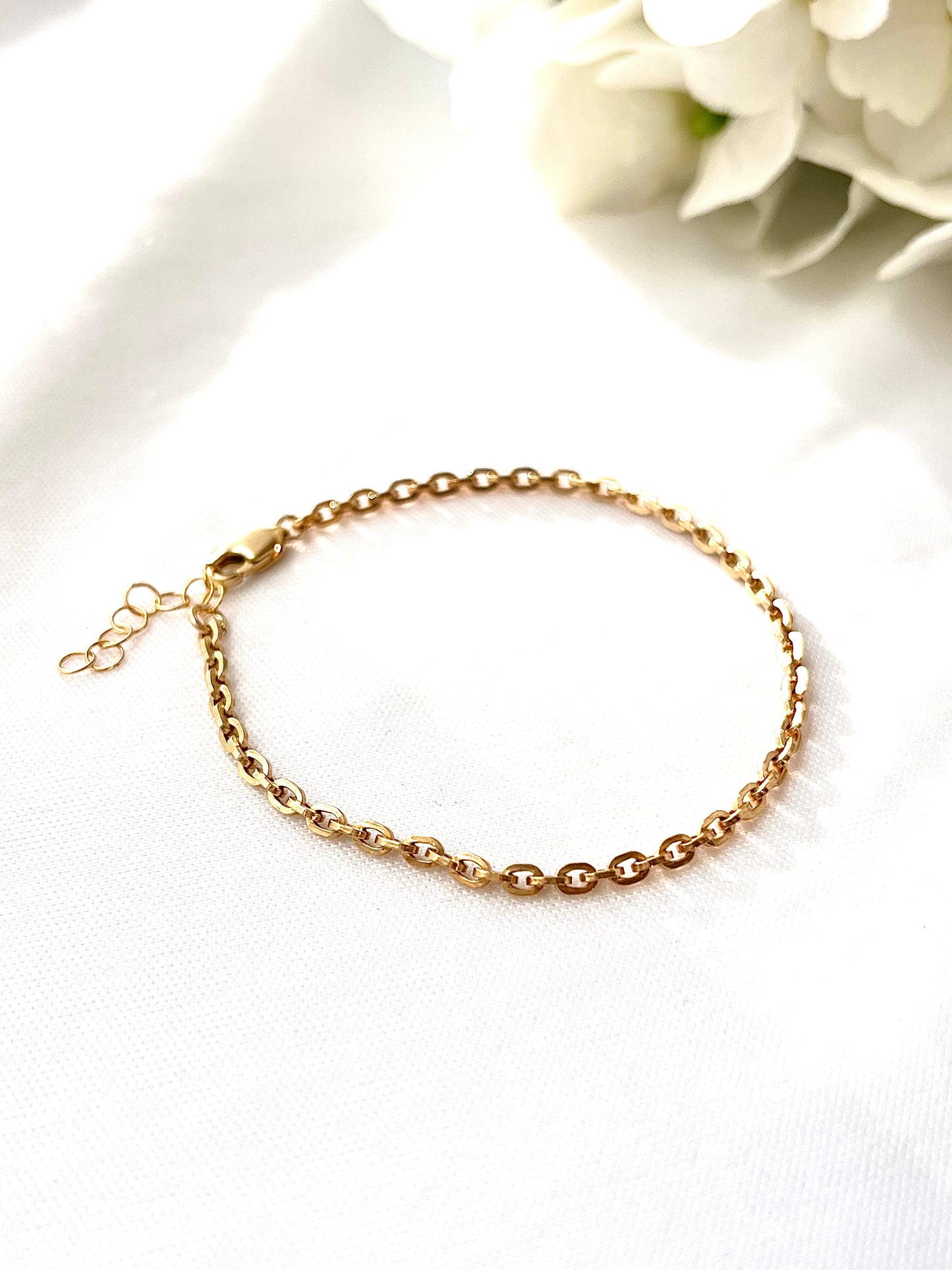 Boyfriend Chain Bracelet, Chain Bracelet, 14k gold filled bracelet