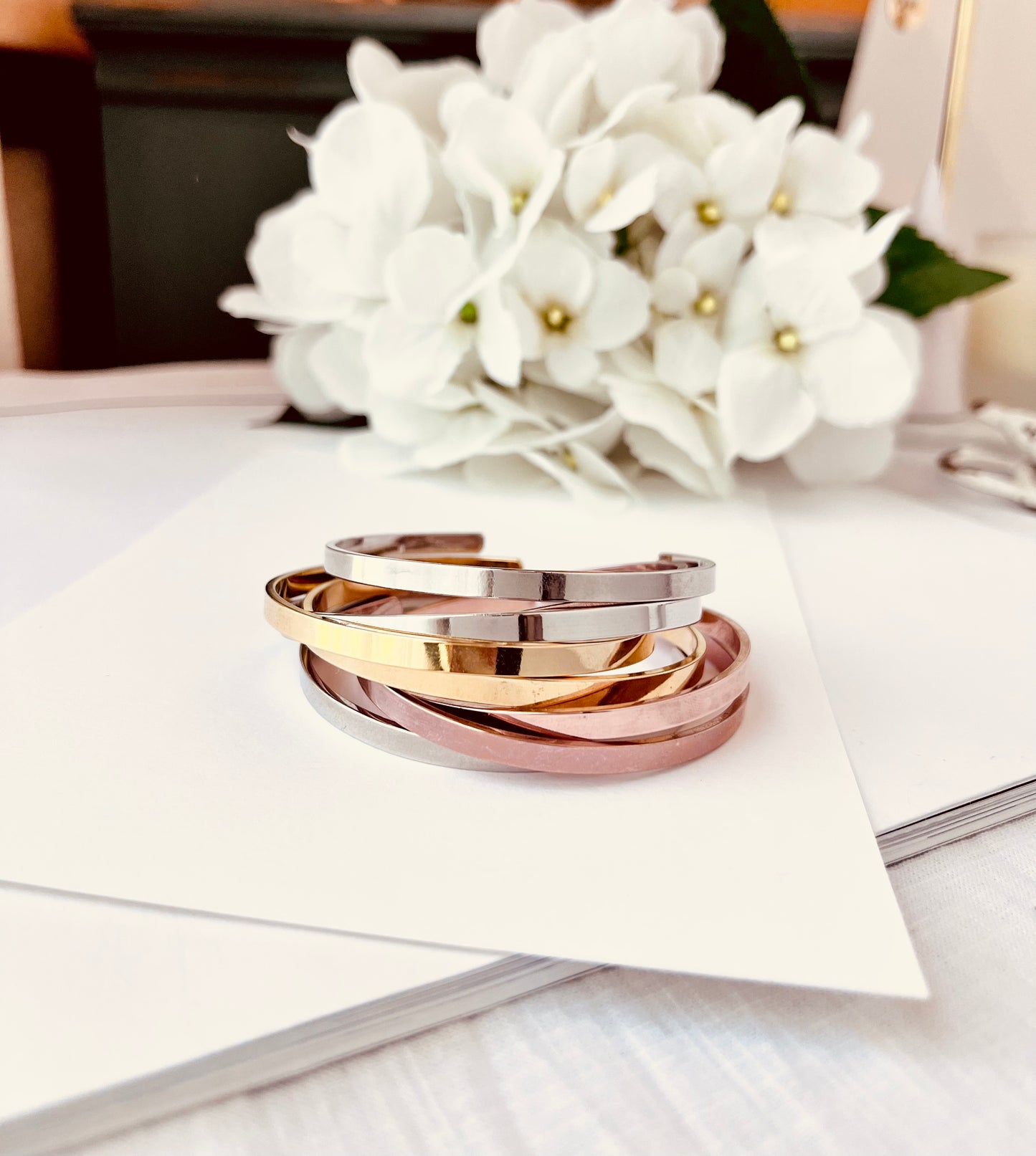 Cuff Bracelet, Office Outfit, Delicate Jewelry, Mothers Gift, Coco Wagner Jewelry, Gift For Her, Gift Ideas, Birthday Gift, Mothers Gift, Christmas Gift Ideas, Mothers Day Gift Minimalist Jewelry, Everyday Jewelry, Simple and Dainty Holiday gift guide, Holiday gift Ideas, Gift For Her, Mother and Daughter