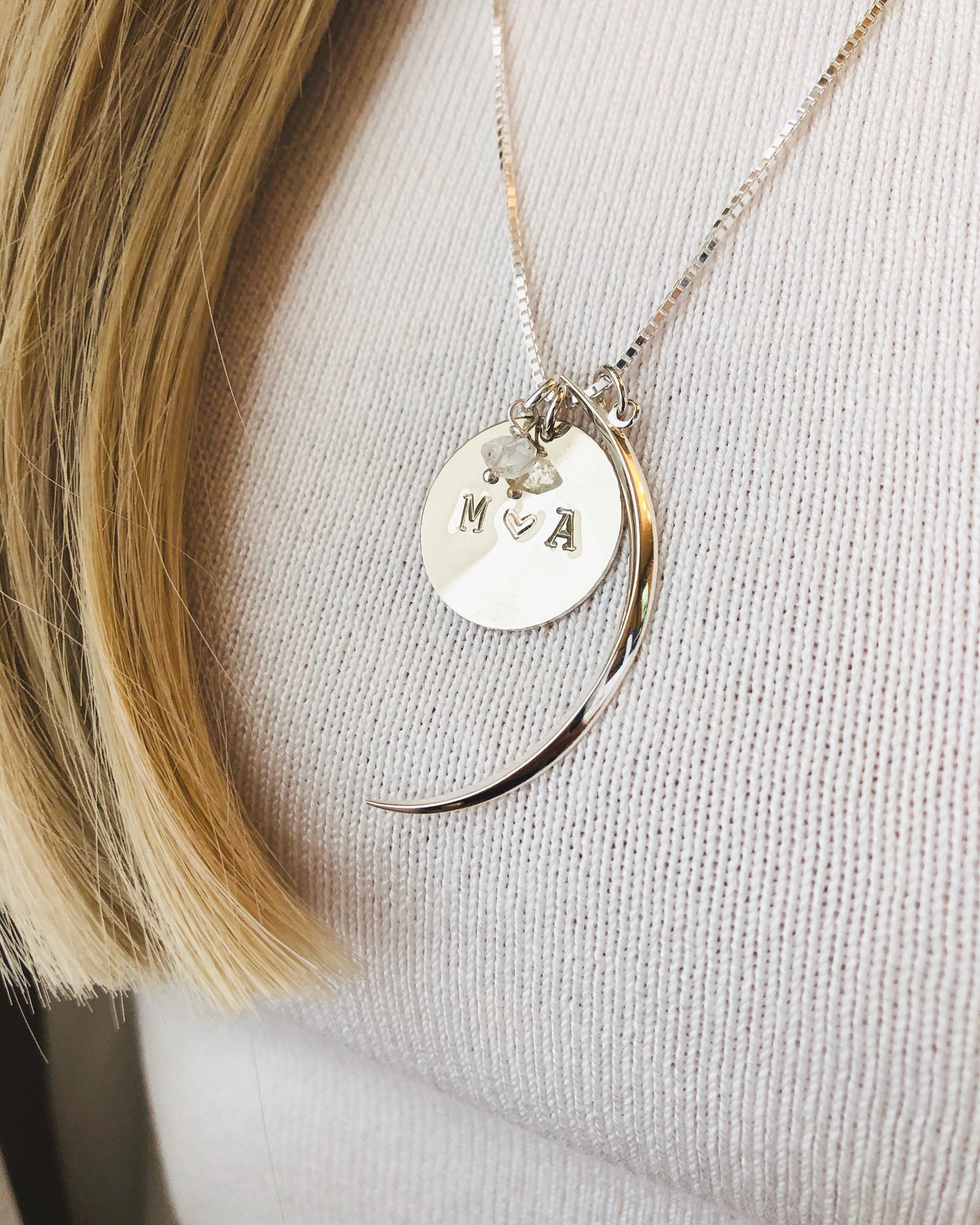 Eclipse Moon Coin Necklace, Coin Necklace, Celestial Jewelry, Moon Necklace, Birthstone Coin Jewelry, Personalized Gift,Sun and Moon Jewelry