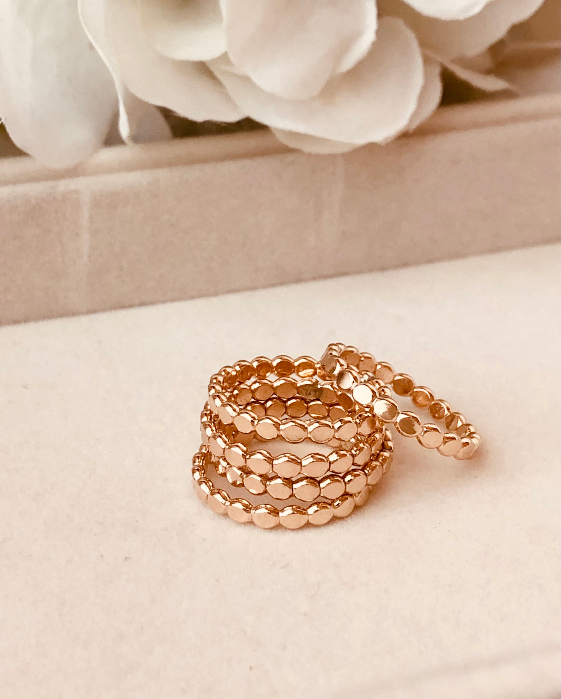Gold Hammered Beaded Ring, Gold Dot Stacking Ring, Gold Dot Ring, Hammered Beaded Band, Dainty Ring, Stacking Ring, Gift For Her, Gift Ideas Price: