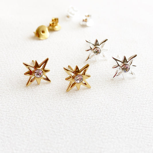 North Star Stud Earrings