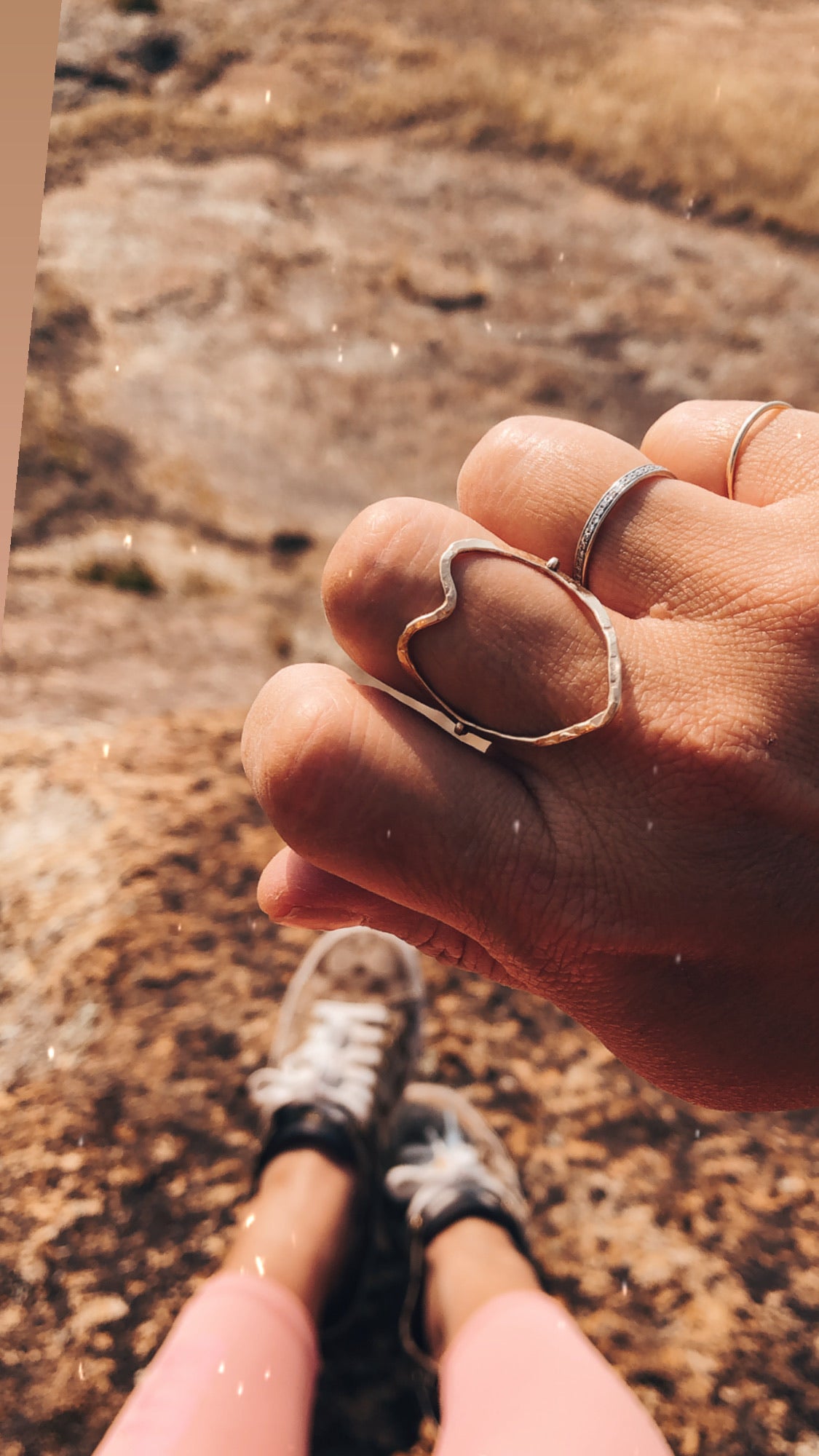 Heart Ring, Organic Heart Ring, Organic Hammered Heart Ring, Open Heart Ring, Thumb Ring, Large Heart Ring, Handmade Ring, Thin Heart Ring