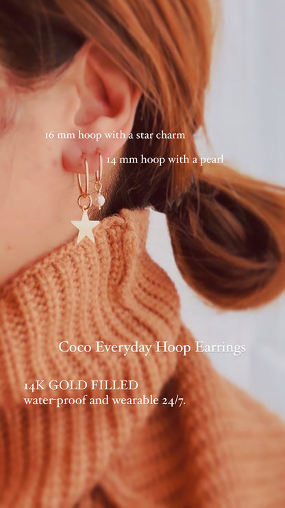 Coco Mix And Match Charm Add your faves Charm To Your Hoop Earring. Coco Everyday Hoops