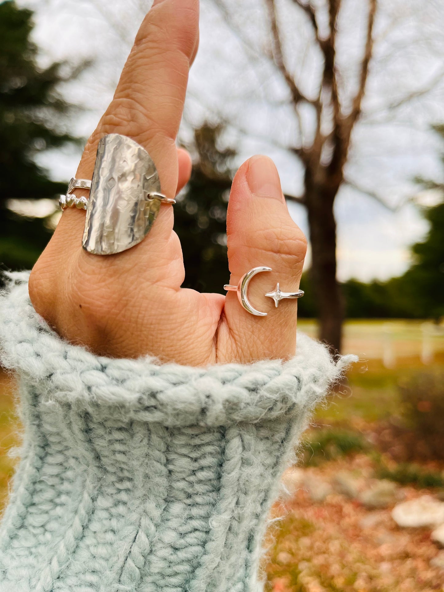 Moon And Star Ring